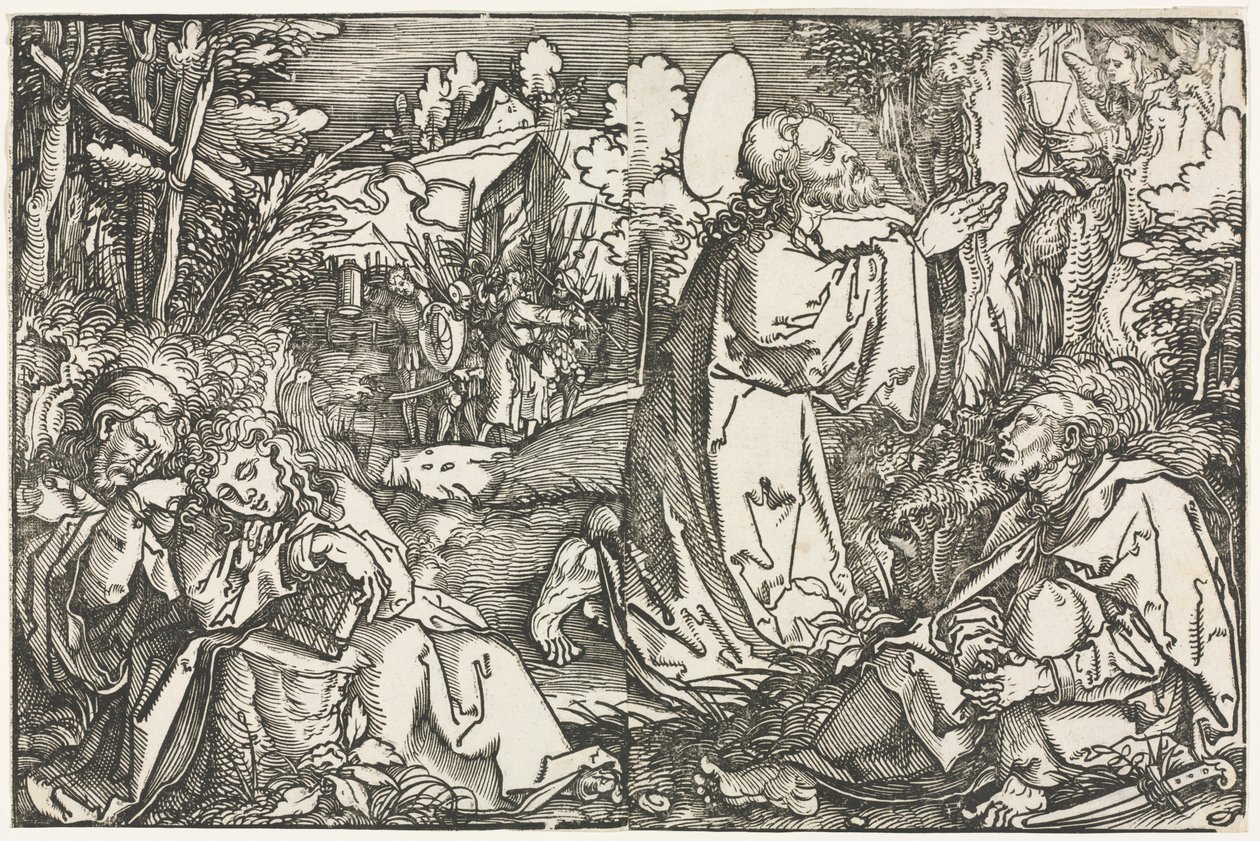 De lijdensweg in de tuin door Hans Weiditz