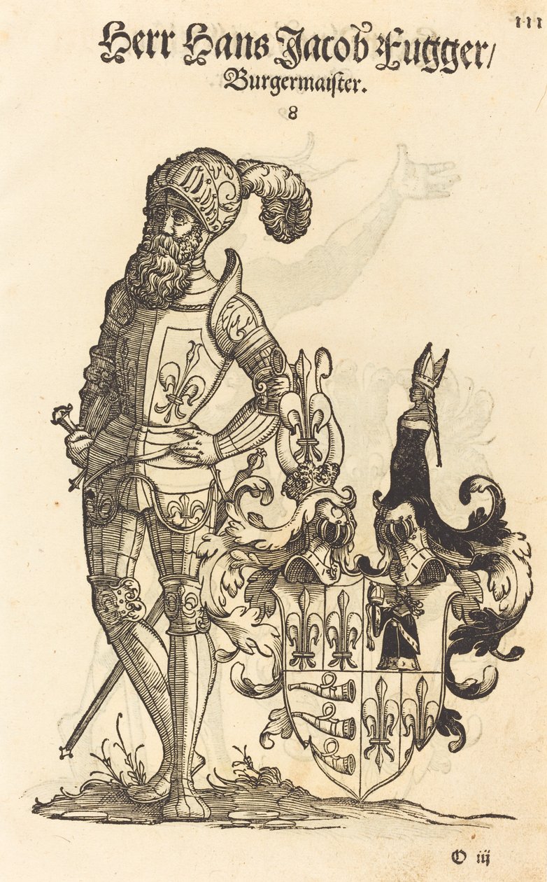 Pagina uit Geschlechter Buch - Ausberg door Hans Weiditz, II
