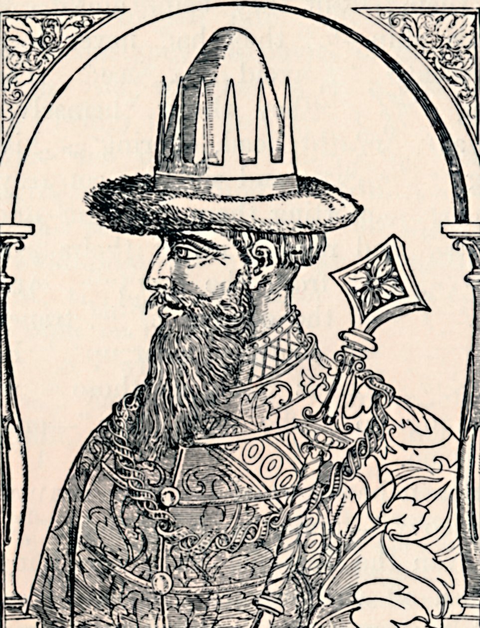 De tsaar Ivan de Verschrikkelijke, 1590, 1903 door Hans Wengel