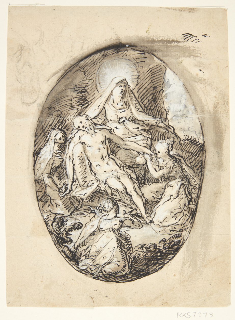 De rouw door Hans von Aachen