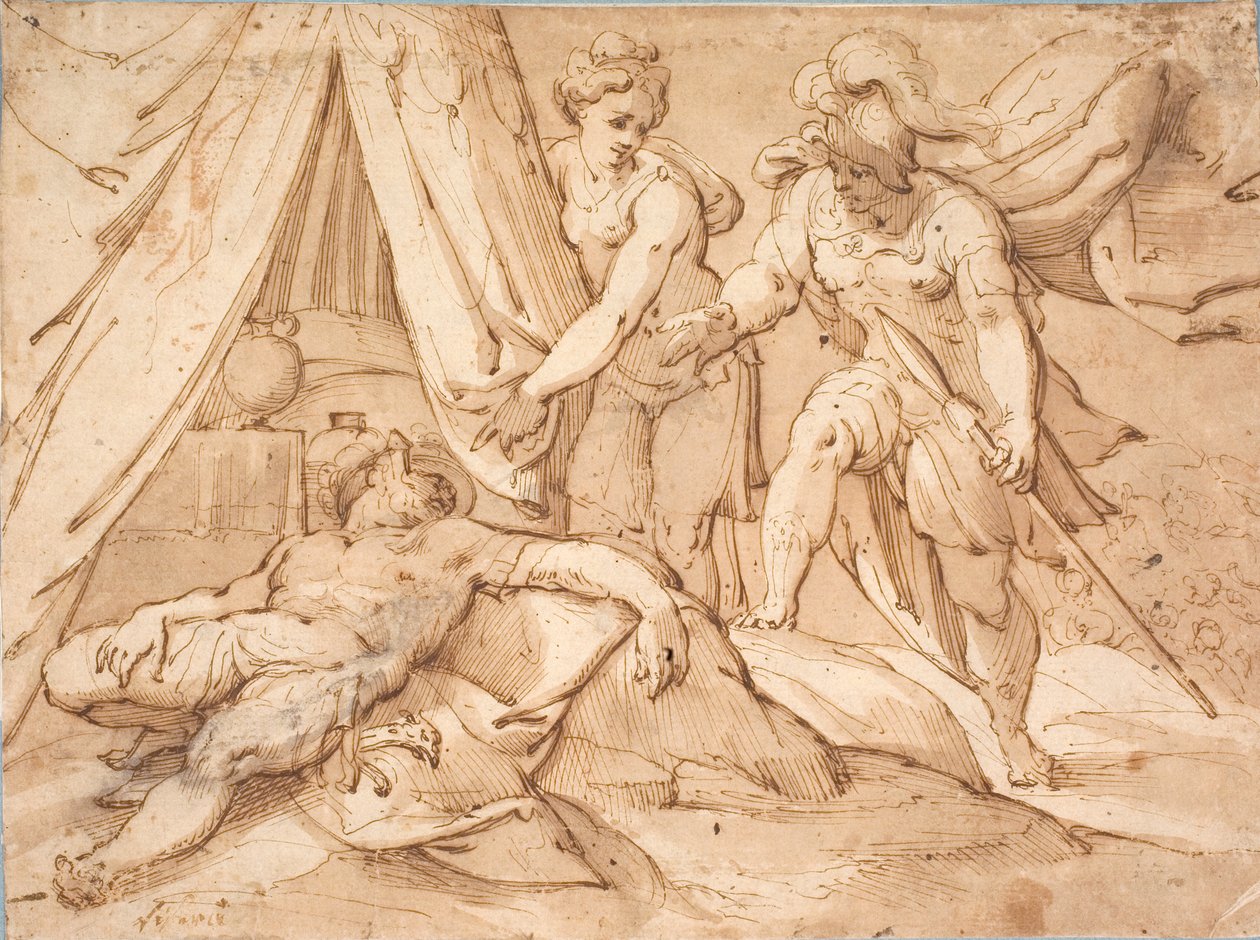 Deens:  Jaël en Sisera door Hans von Aachen