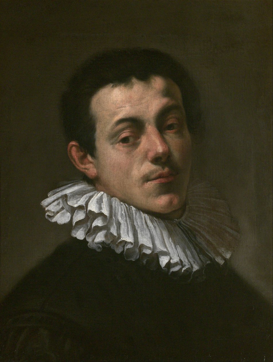 Portret van schilder Josef Heintz door Hans von Aachen
