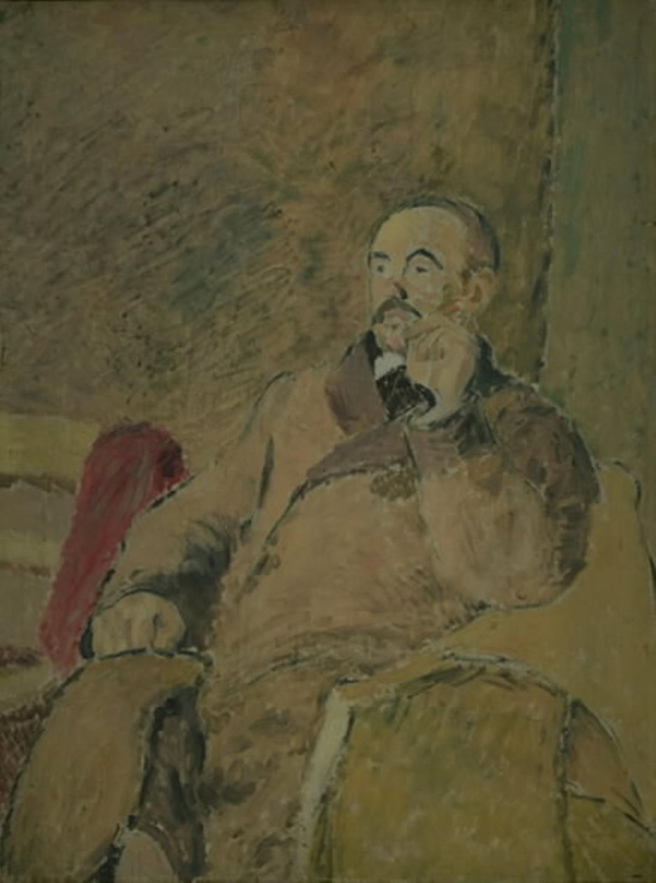 Portret van de vader van de kunstenaar door Harald Giersing
