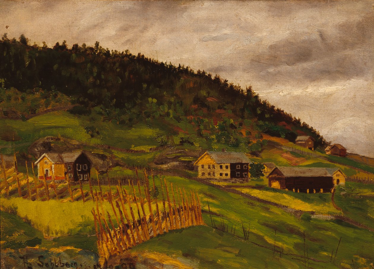Van Hegge in Valdres door Harald Oscar Sohlberg