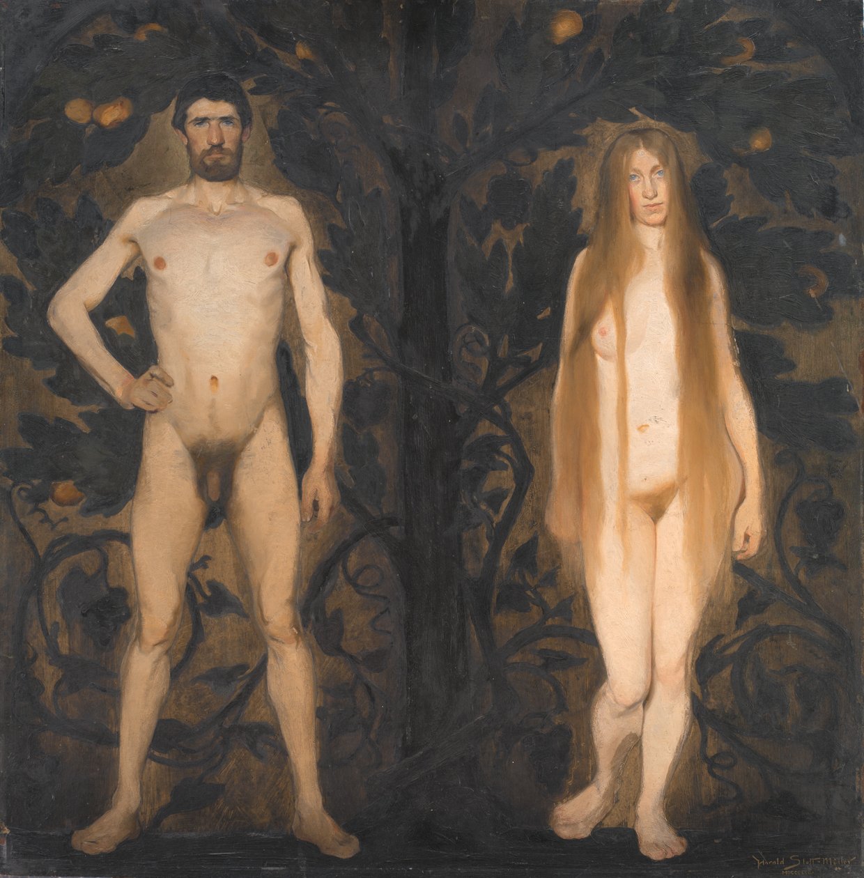 Adam en Eva door Harald Slott Møller