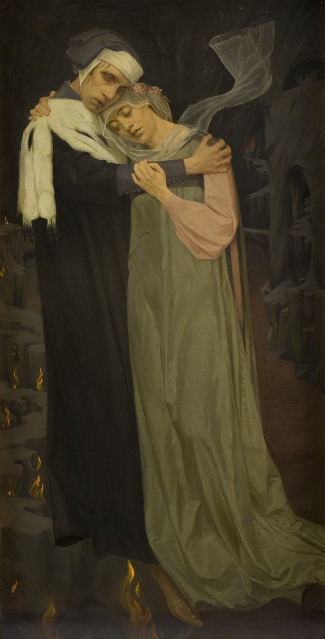 Paolo en Francesca door Harald Slott Møller