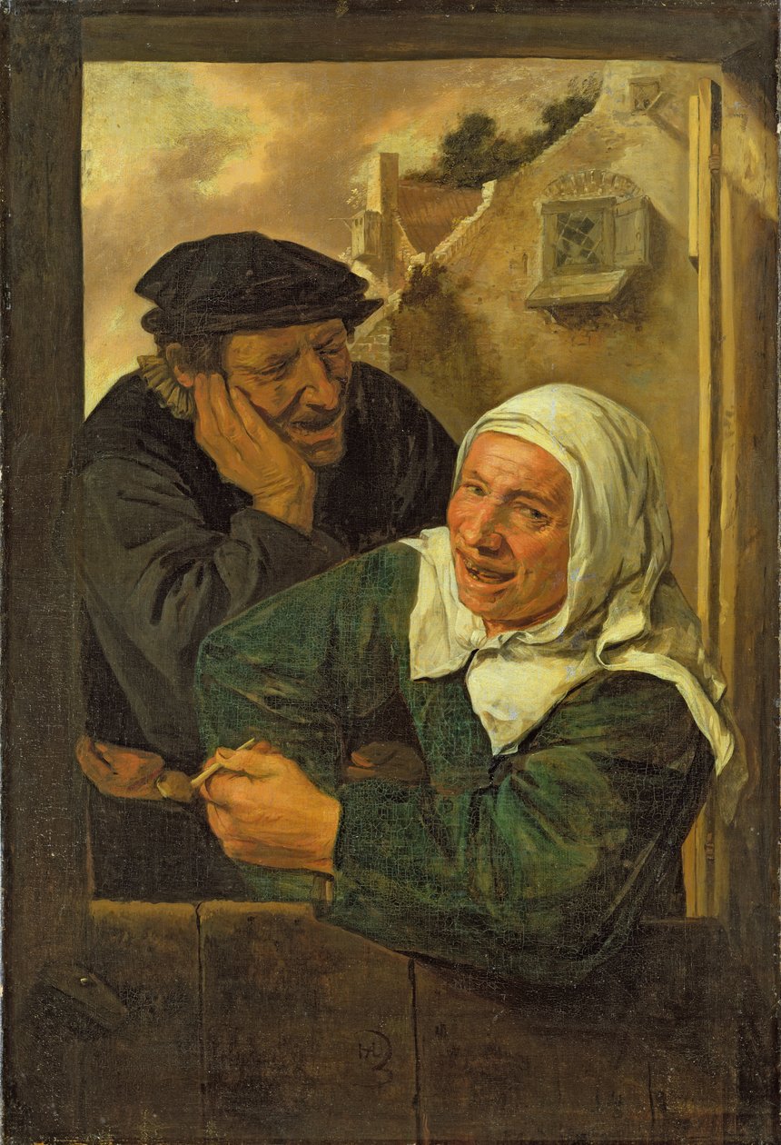 Oud paar door Harmen Hals