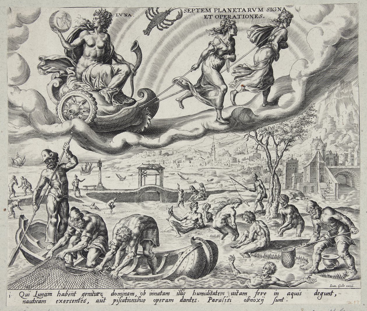 Luna, de maan door Harmen Jansz. Muller