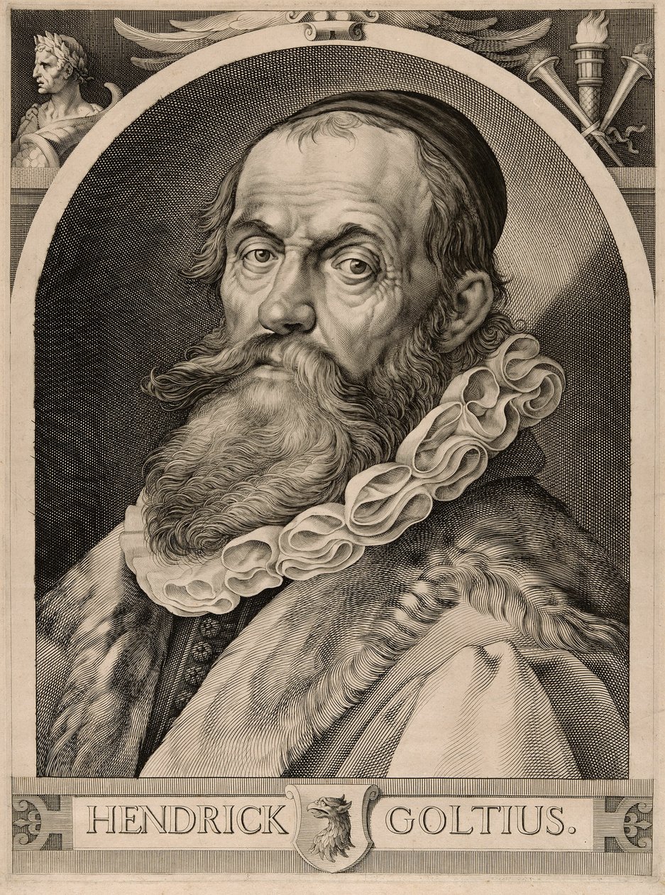 Portret van Hendrick Goltzius door Harmen Jansz. Muller