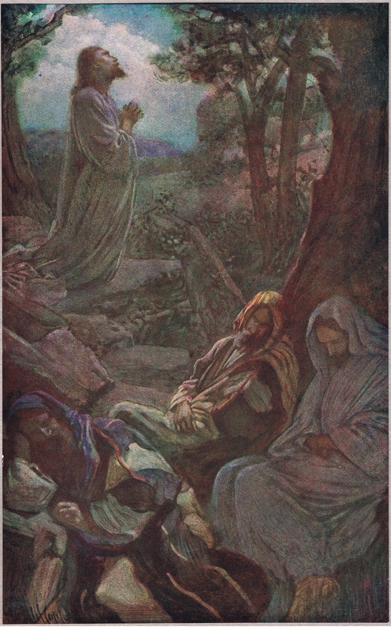 Gethsemane door Harold Copping