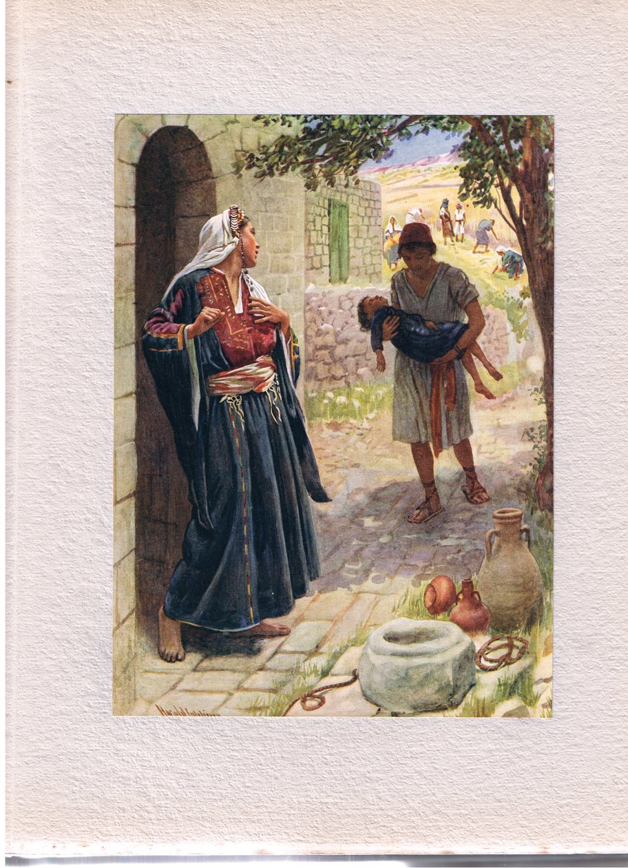 De vrouw uit Sunem, illustratie uit 