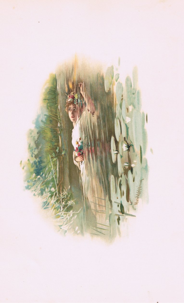 Ophelia, illustratie uit Hamlet door Harold Copping