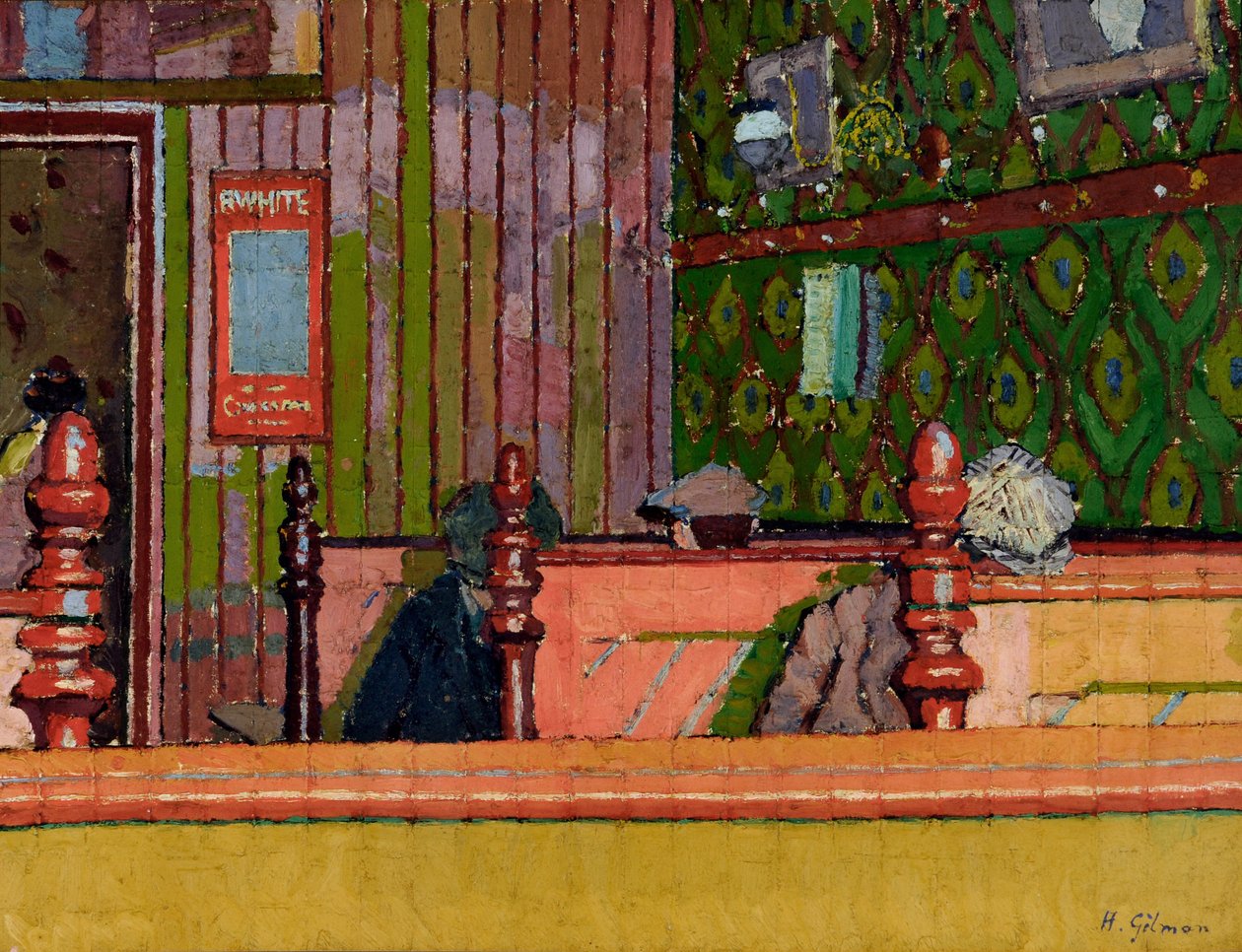 Eethuis, ca.1914 door Harold Gilman
