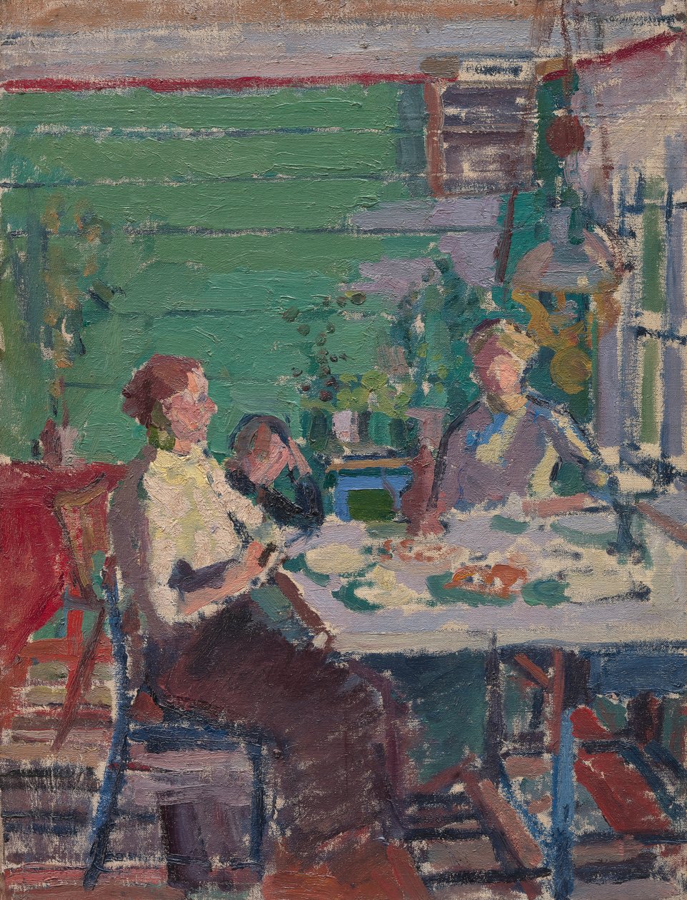 Interieur Scène, Mogelijk in Noorwegen door Harold Gilman