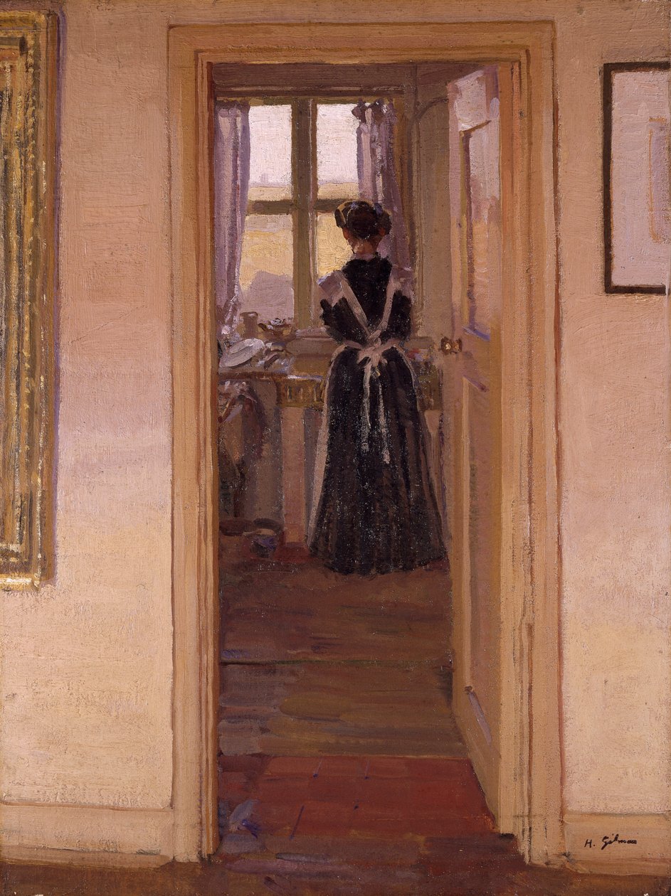 De keuken, 1908-09 door Harold Gilman