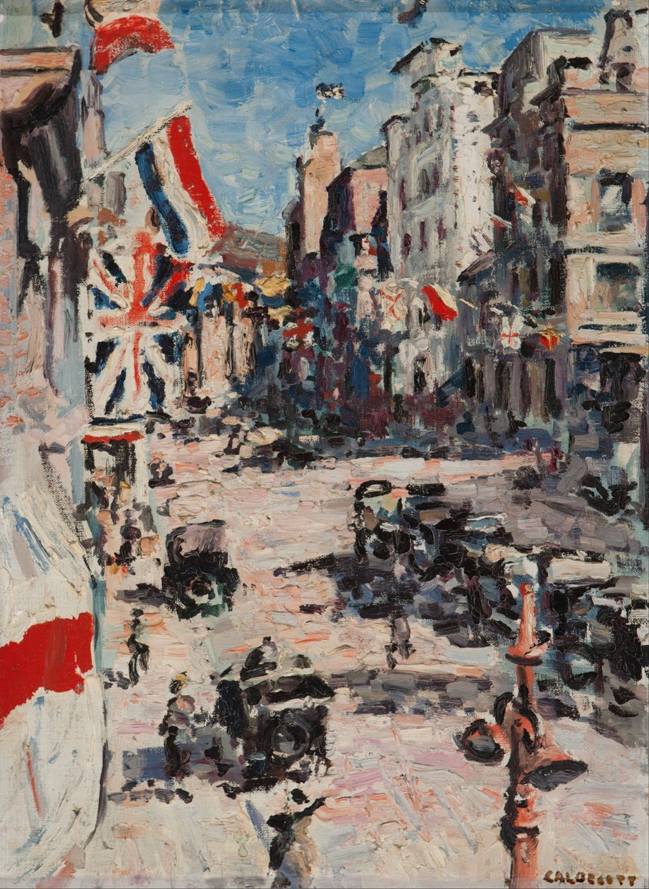 Koninklijk bezoek 1925 door Harry Stratford Caldecott