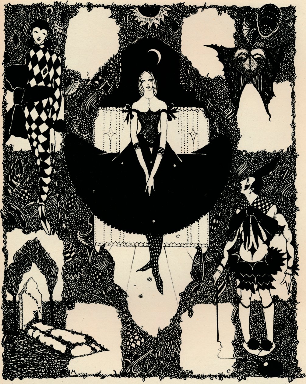 Columbine, c1900-1930 door Harry Clarke