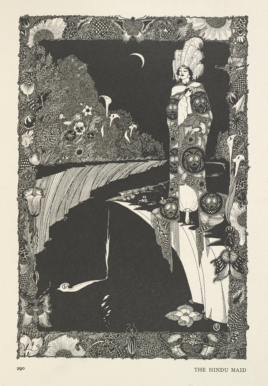De hindoe meid door Harry Clarke