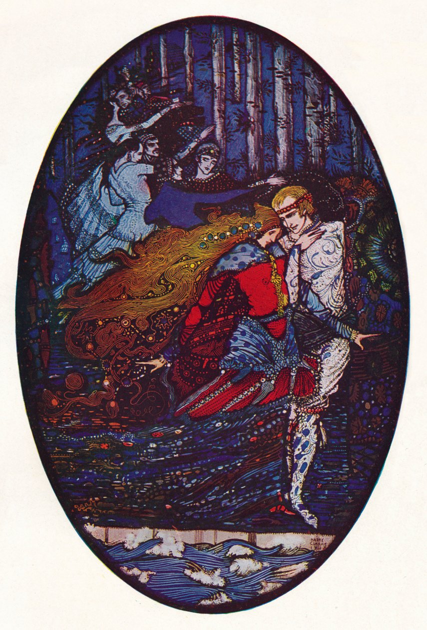 De Ontmoeting, c1918 door Harry Clarke