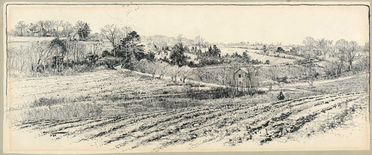 Het slagveld bij Beaver Dam Creek door Harry Fenn