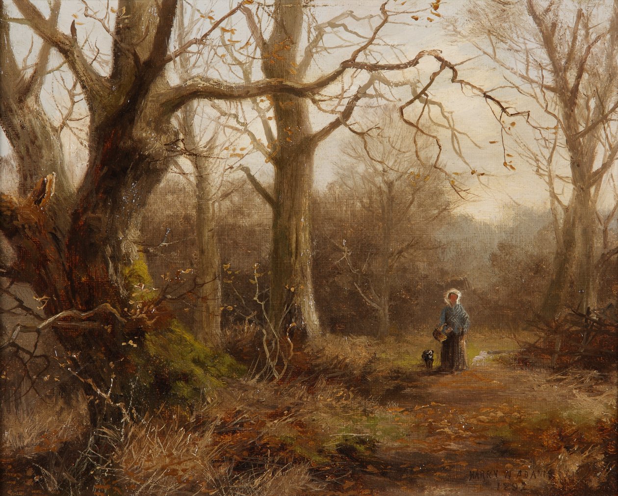 Boslandschap door Harry William Adams