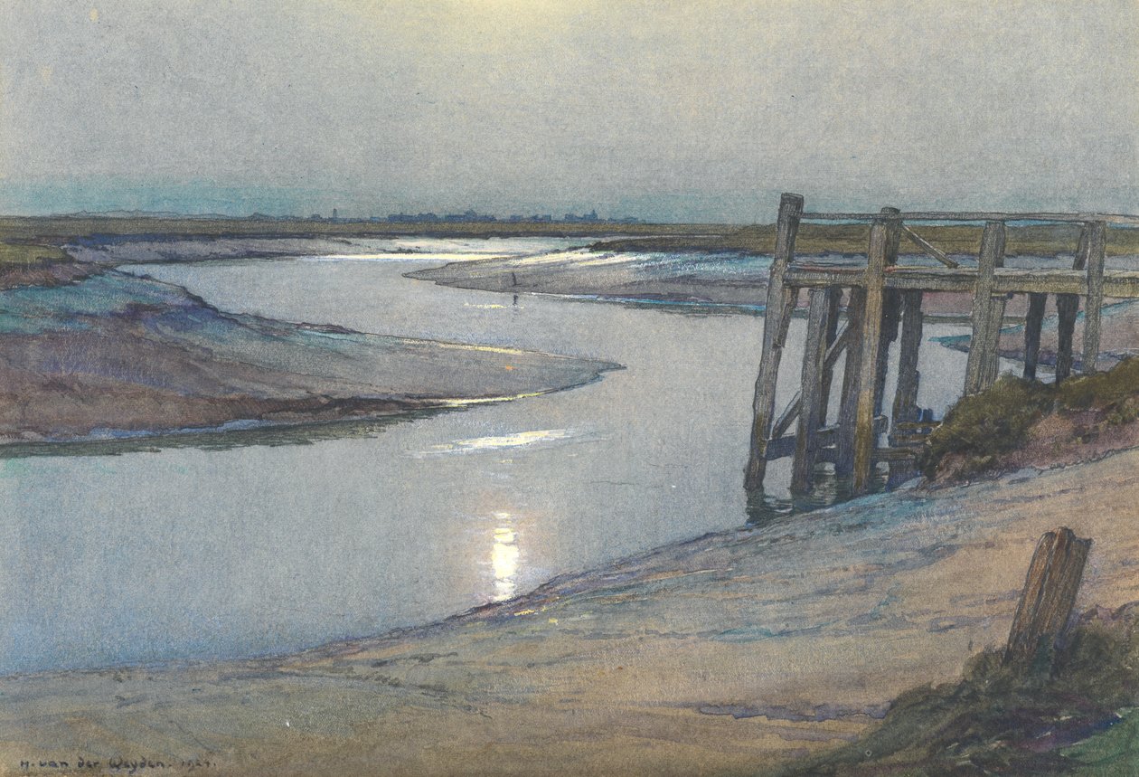 Maanlicht - Rogge door Harry van der Weyden