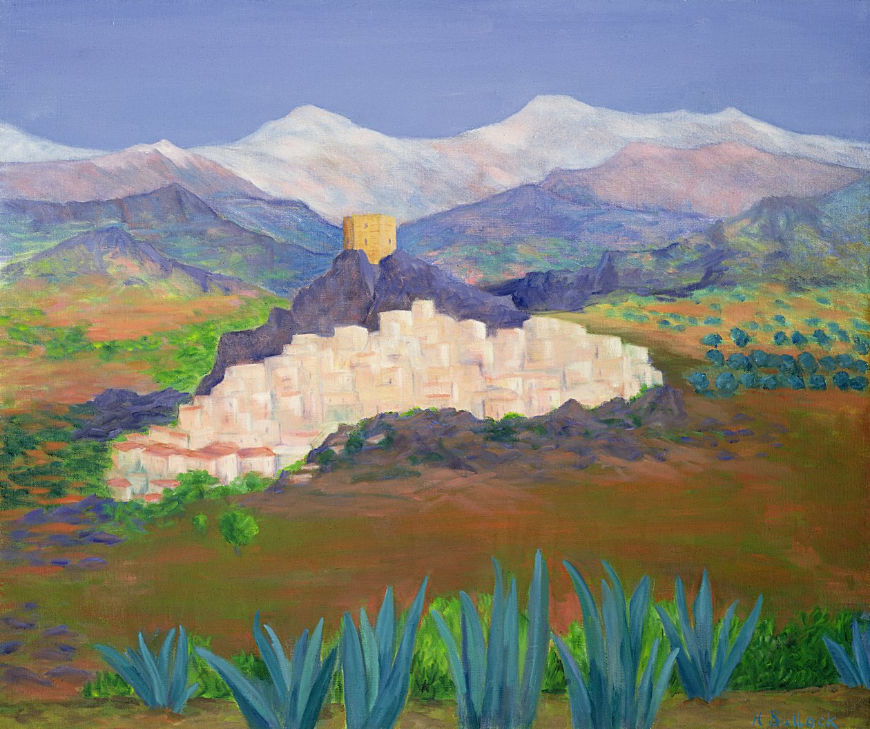 Alpujarra dorp door Hazel Bullock