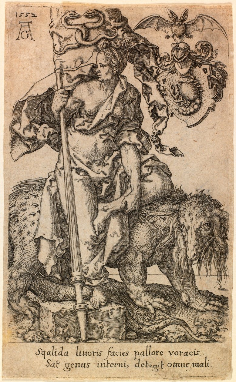 Afgunst door Heinrich Aldegrever