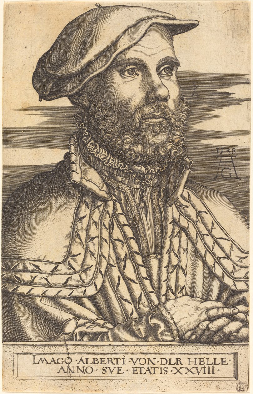 Albert van der Helle door Heinrich Aldegrever