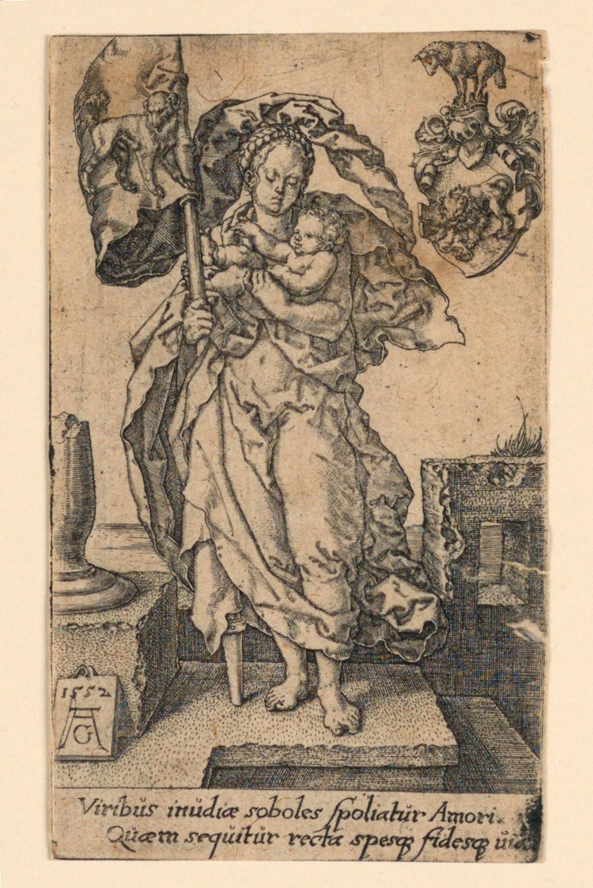 Liefdadigheid door Heinrich Aldegrever