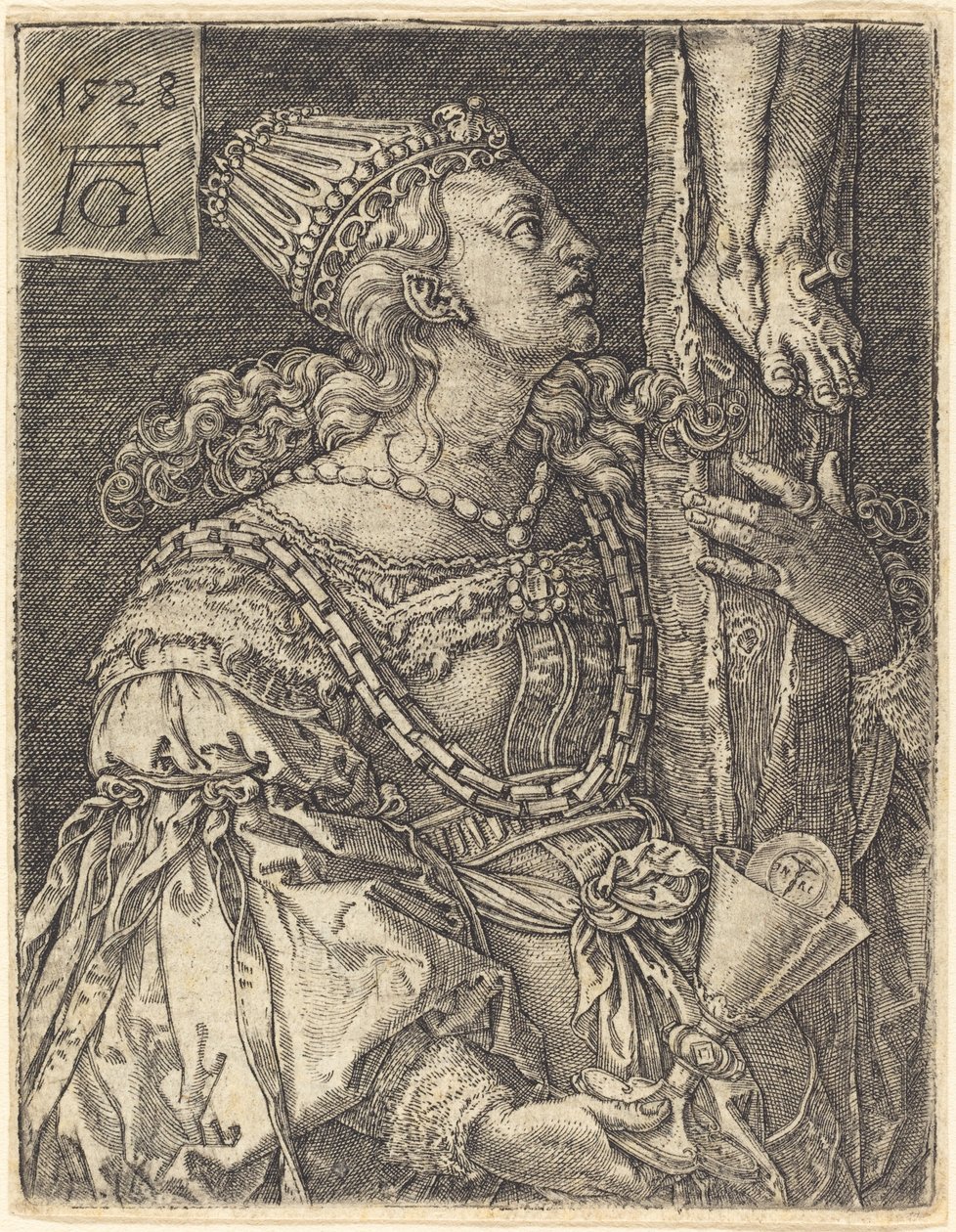 Geloof, 1528 door Heinrich Aldegrever