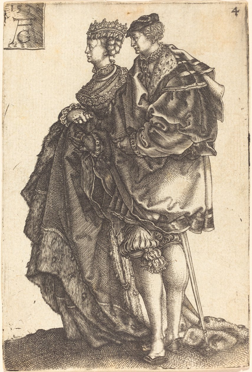 Grote Bruiloftsdansers door Heinrich Aldegrever