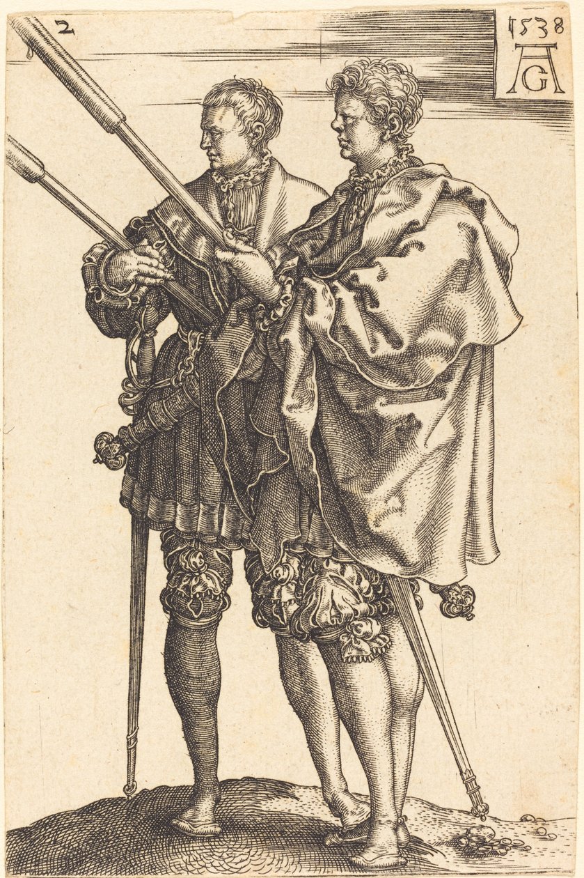 Grote bruiloftsdansers door Heinrich Aldegrever