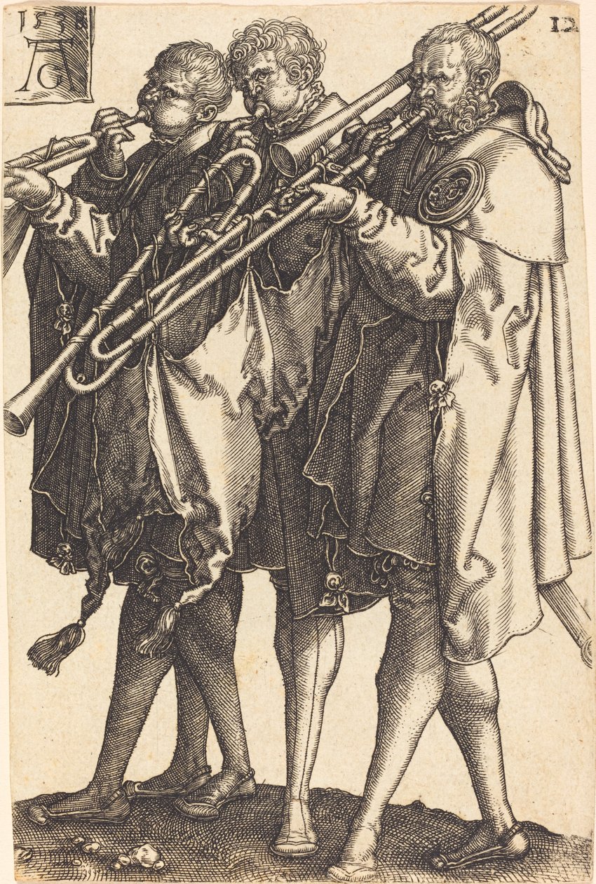 Grote bruiloftsdansers door Heinrich Aldegrever
