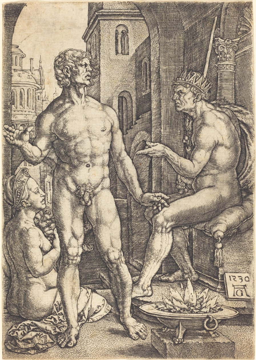 Mucius Scaevola door Heinrich Aldegrever