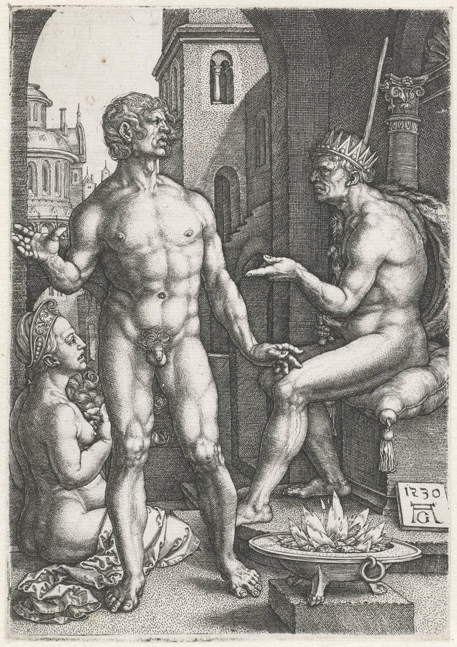 Mucius Scaevola door Heinrich Aldegrever