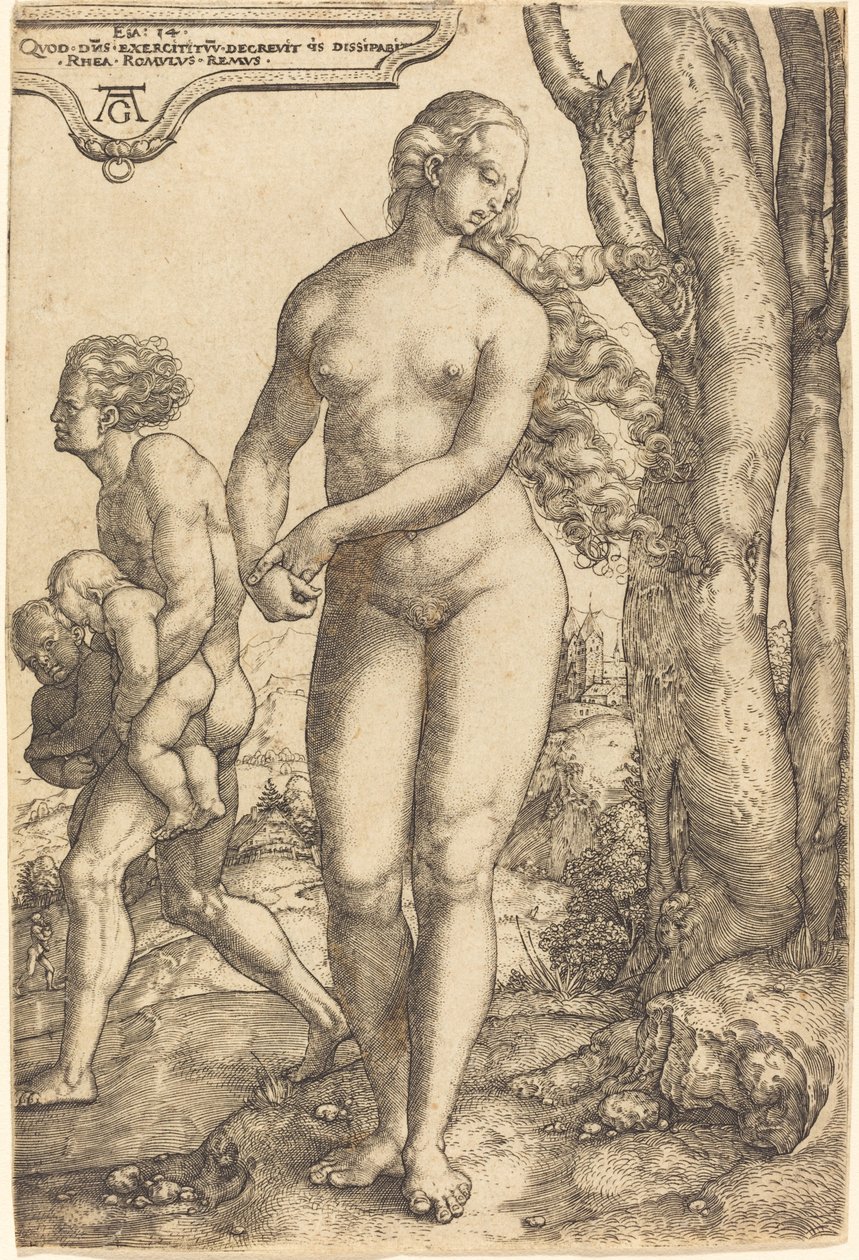 Rhea Silvia door Heinrich Aldegrever