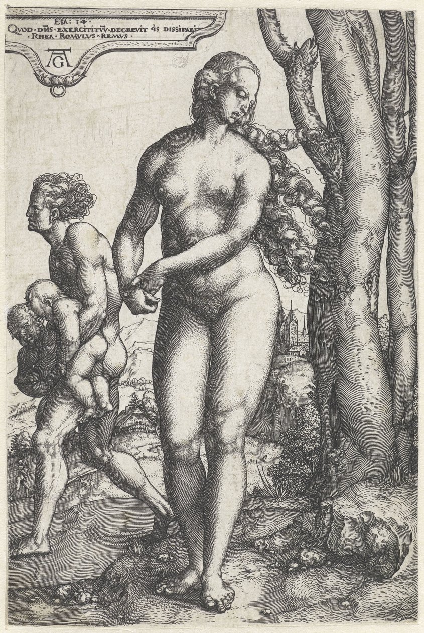 Rhea Silvia door Heinrich Aldegrever