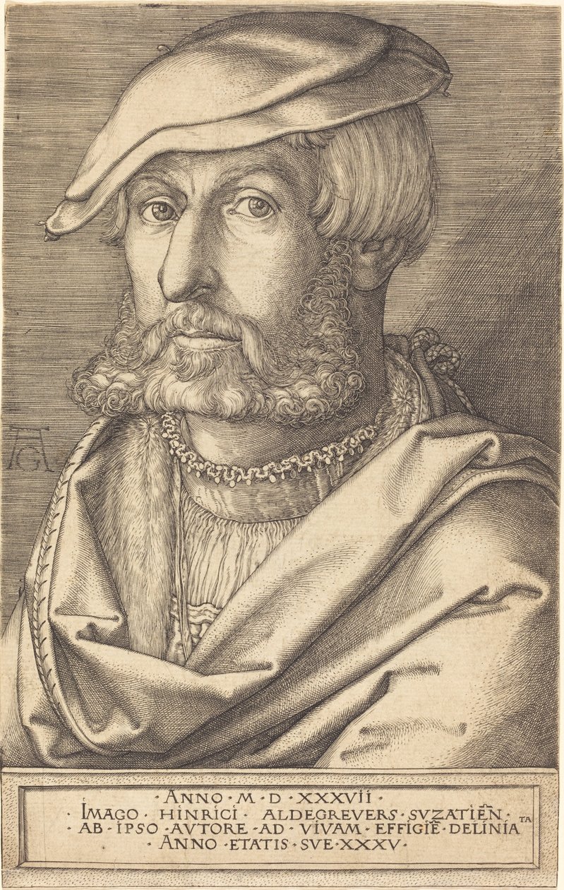 Zelfportret door Heinrich Aldegrever