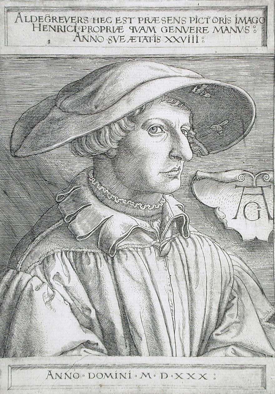 Zelfportret door Heinrich Aldegrever