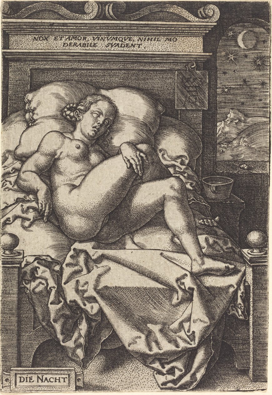 De nacht door Heinrich Aldegrever