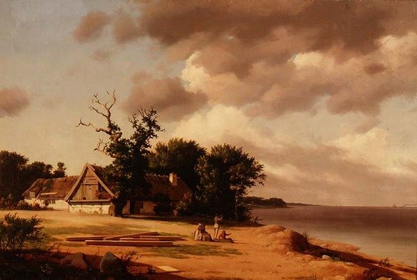 Vissersvolk bij Oresund (d.1839) door Heinrich Buntzen