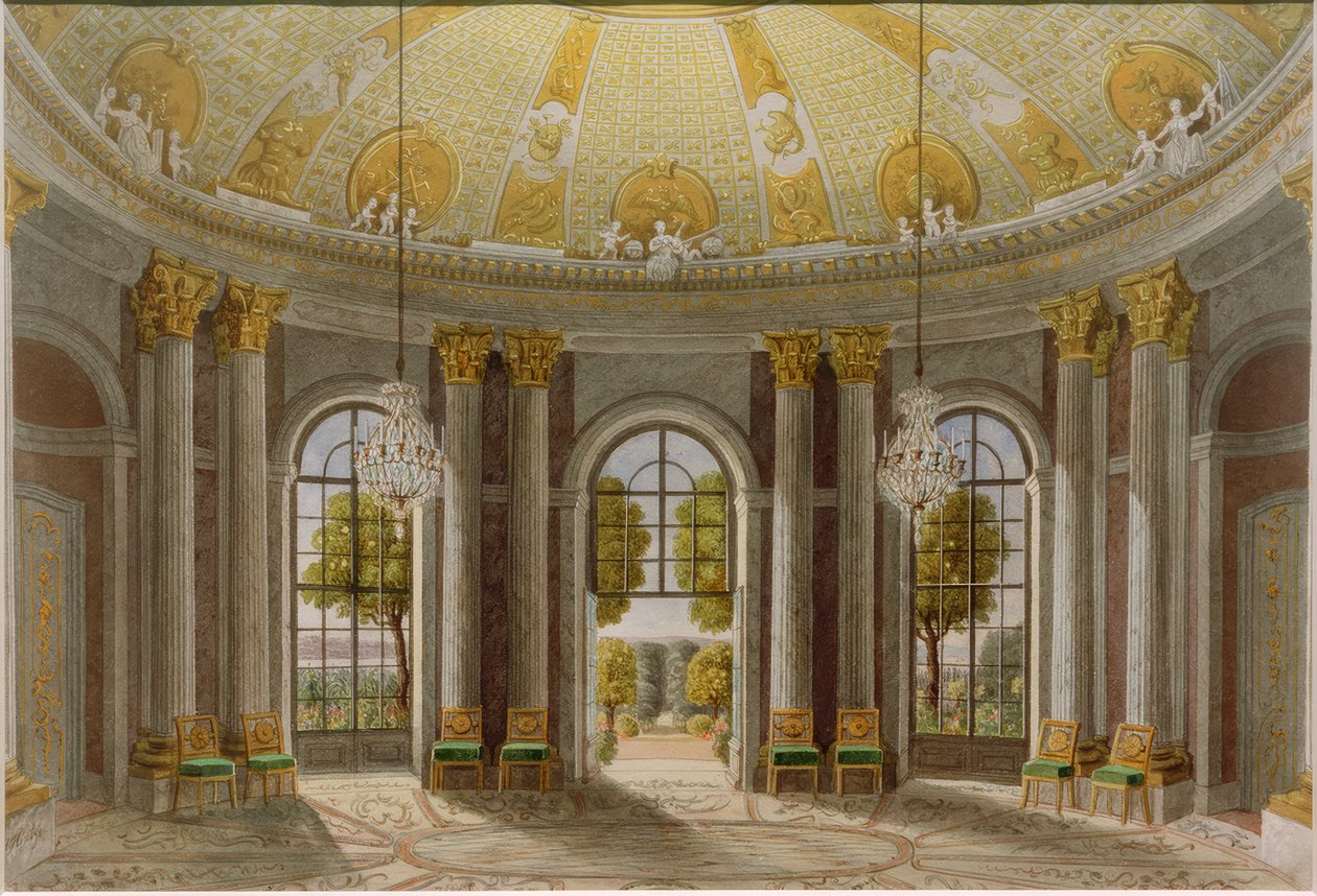 Marmeren zaal Slot Sanssouci door Heinrich Hintze