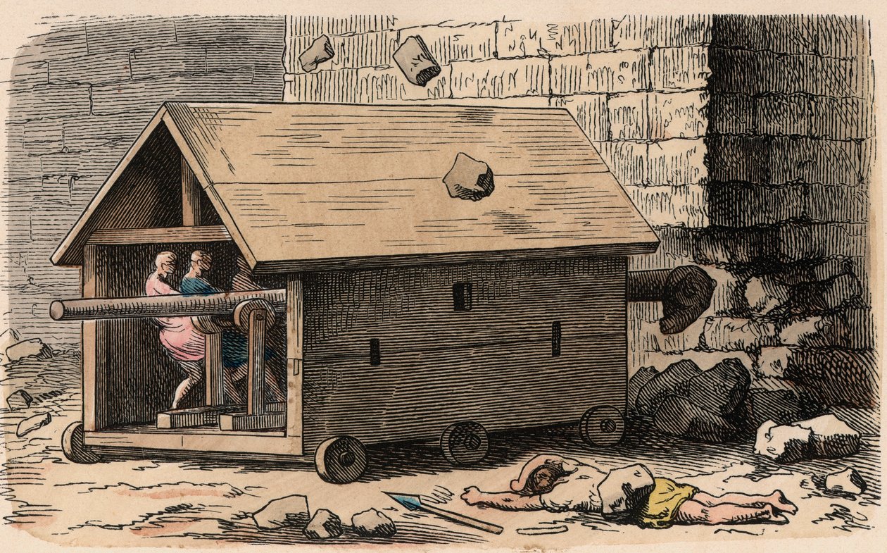 Stormram, belegeringsmachine door Heinrich Leutemann
