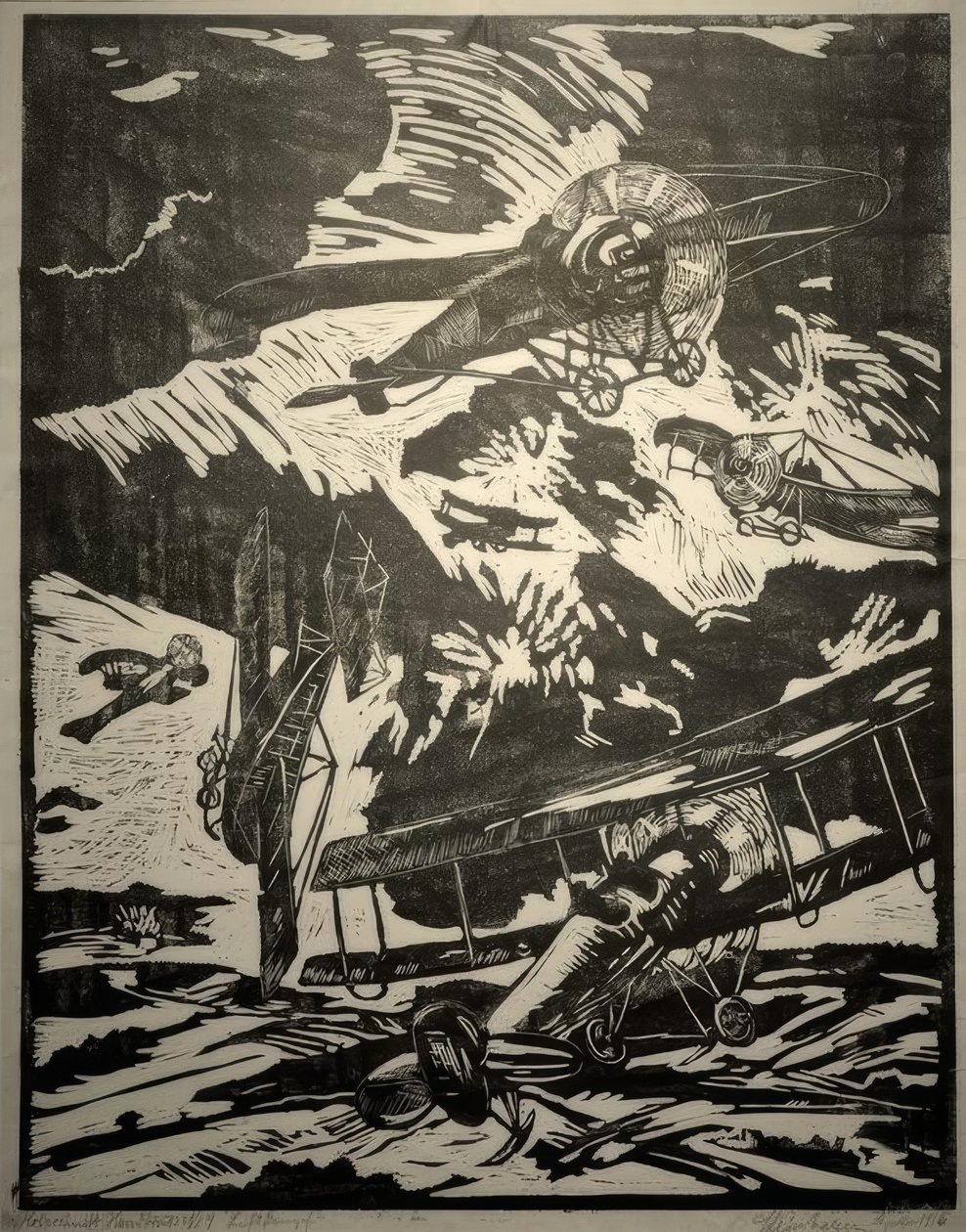 Luchtslag door Heinrich Steinhagen