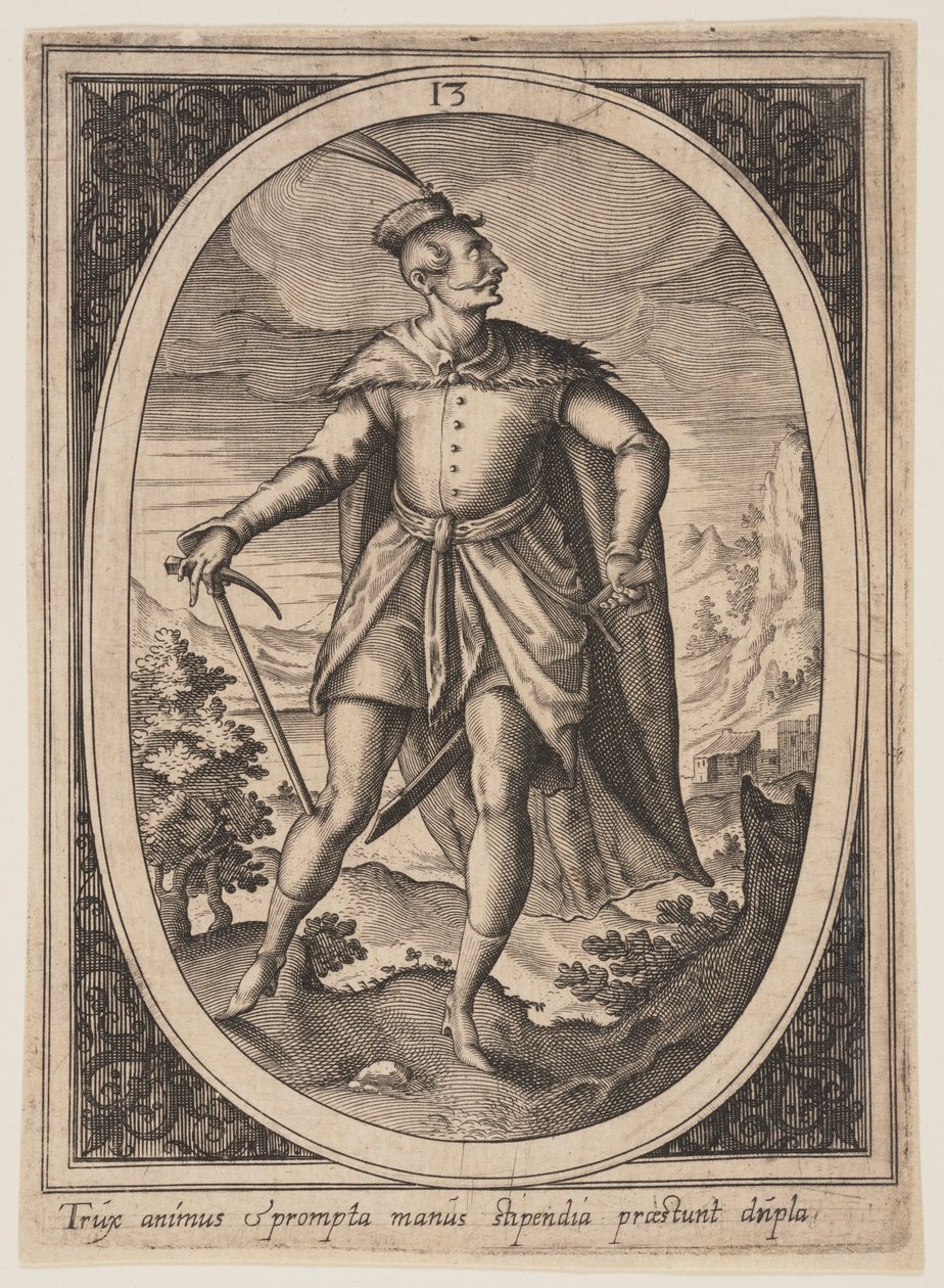Plaat 13 uit Militaire figuren door Heinrich Ulrich