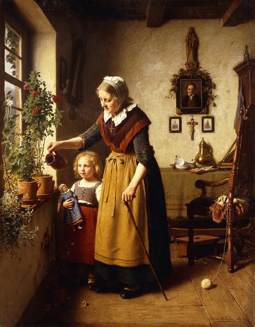 Groene duim van grootmoeder door Heinrich Wilhelm