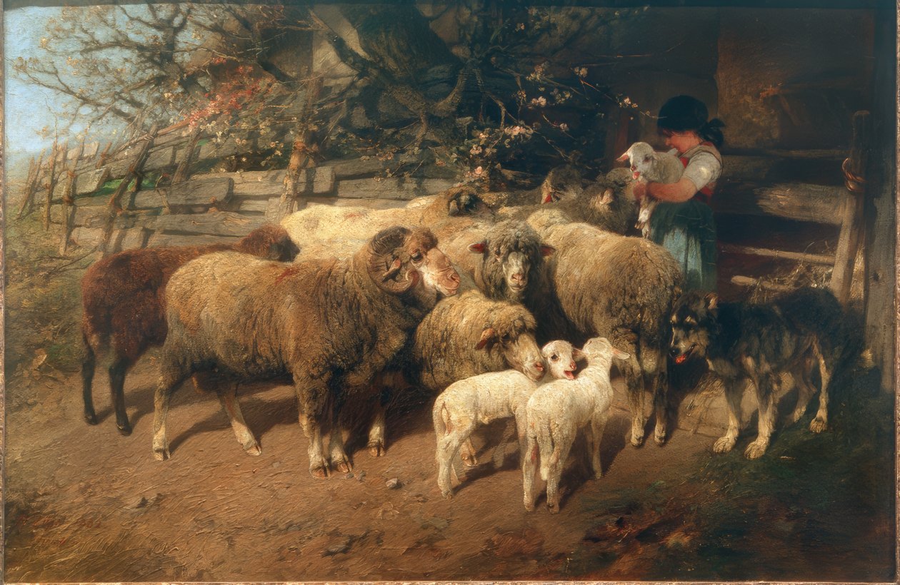 De lieveling door Heinrich von Zügel