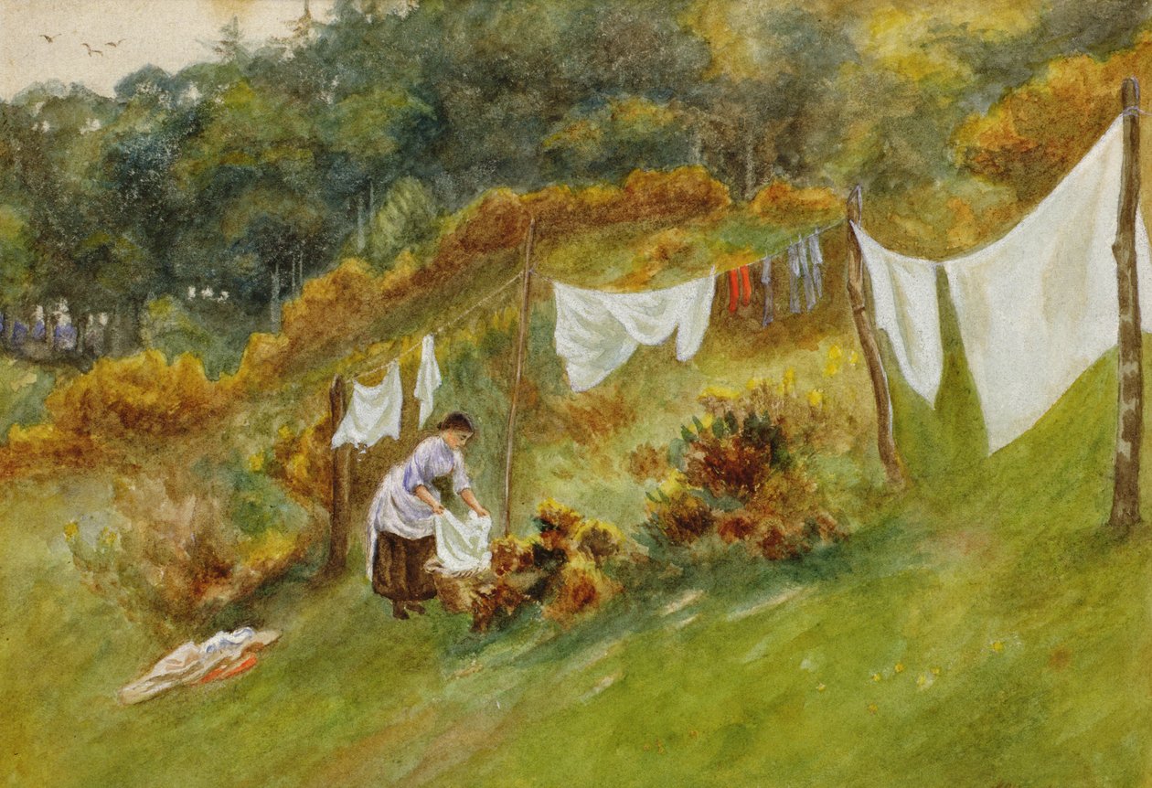 Wasdag door Helen Allingham