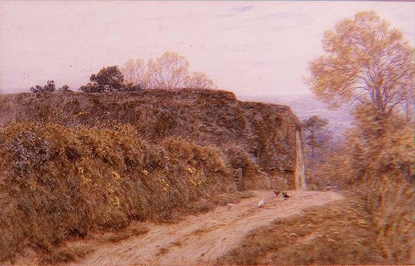 De Oude Schuur, Beaminster, Dorset door Helen Allingham